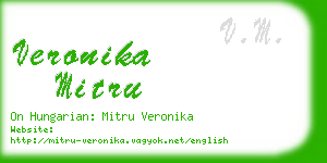 veronika mitru business card